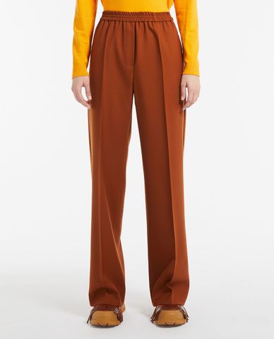  WEEKEND MAX MARA - Quần nữ ống rộng lưng thun Godezia 