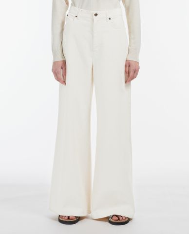  WEEKEND MAX MARA - Quần jeans nữ ống rộng Denim Girante 