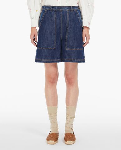  WEEKEND MAX MARA - Quần short jeans phối túi Elica 