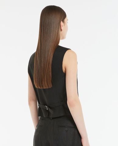  WEEKEND MAX MARA - Áo khoác gilet cổ V phối nút Pacche 