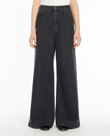  WEEKEND MAX MARA - Quần jeans nữ ống rộng thời trang Vega 