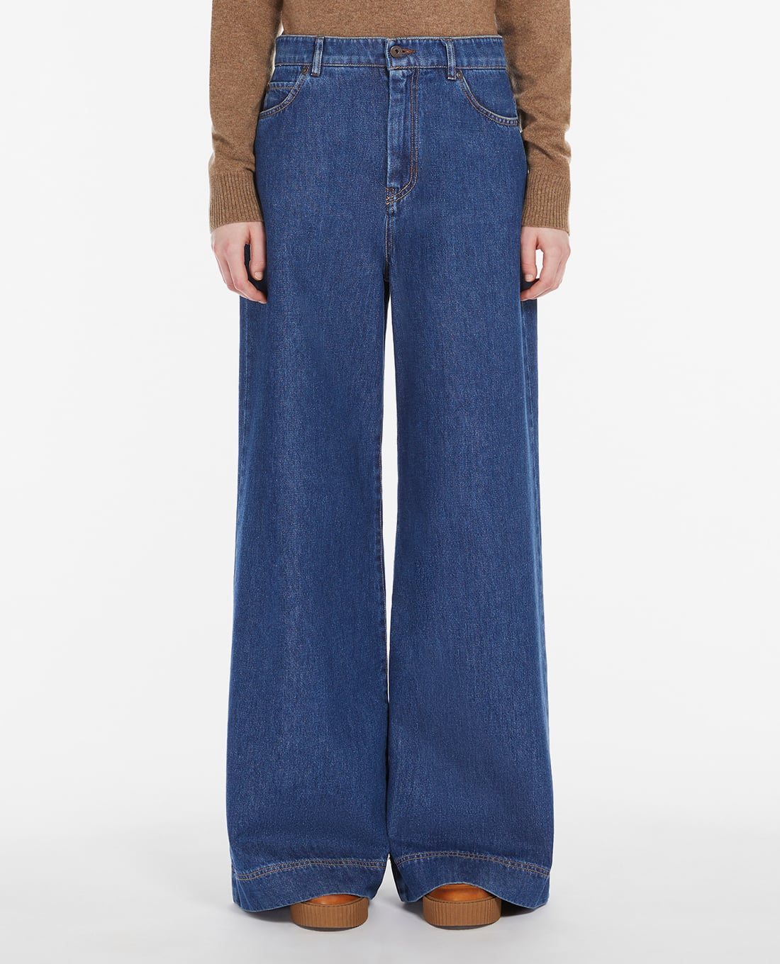 WEEKEND MAX MARA - Quần jeans ống rộng thời trang Vega