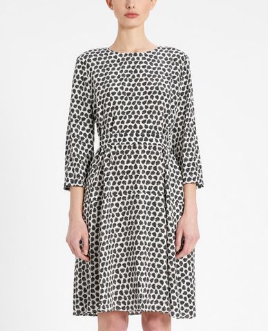  WEEKEND MAX MARA - Đầm mini tay dài cổ tròn Silk Crepe De Chine 