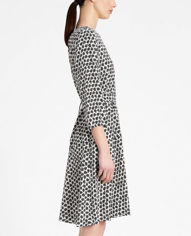  WEEKEND MAX MARA - Đầm mini tay dài cổ tròn Silk Crepe De Chine 