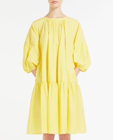  WEEKEND MAX MARA - Đầm mini cổ tròn xếp li phom suông hiện đại Lucas 