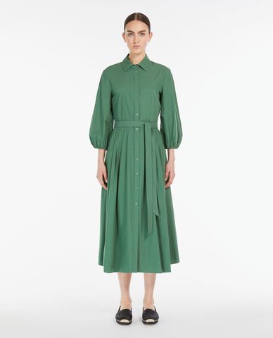 WEEKEND MAX MARA - Đầm sơ mi xếp li midi phối thắt lưng Faenza 