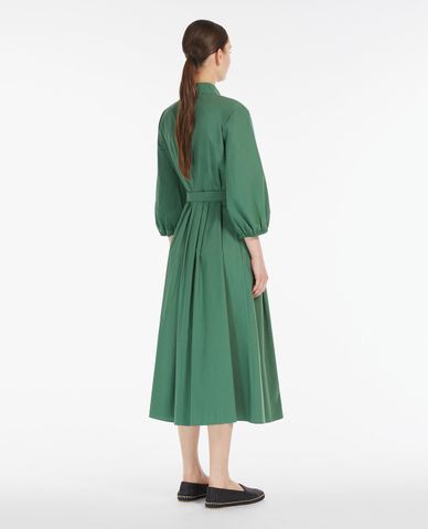  WEEKEND MAX MARA - Đầm sơ mi xếp li midi phối thắt lưng Faenza 