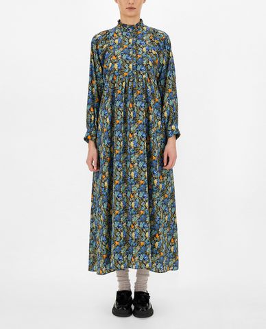  WEEKEND MAX MARA - Đầm midi cổ trụ tay dài xếp li thời trang 