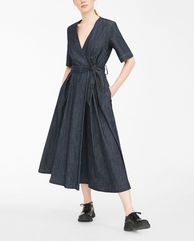  WEEKEND MAX MARA - Đầm midi cổ V dáng quấn hiện đại 