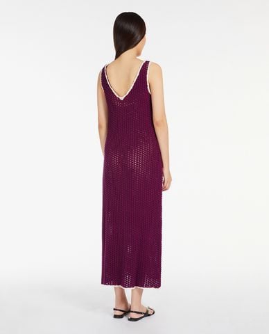  WEEKEND MAX MARA - Đầm sát nách midi dệt kim cổ V thanh lịch Agadir 