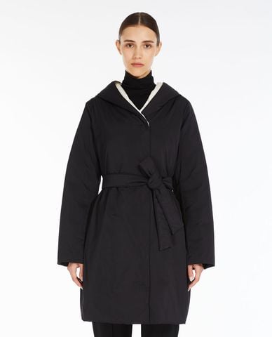  WEEKEND MAX MARA - Áo khoác nữ phối mũ dáng dài Eguale 