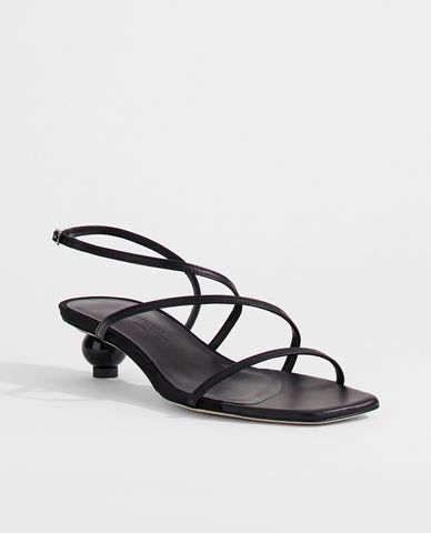  WEEKEND MAX MARA - Giày sandals cao gót nữ quai mảnh Miglio Leather 