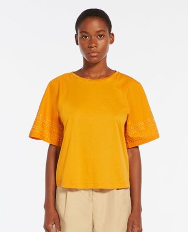  WEEKEND MAX MARA - Áo kiểu cổ tròn tay ngắn Livorno 