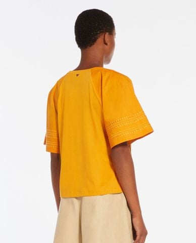  WEEKEND MAX MARA - Áo kiểu cổ tròn tay ngắn Livorno 