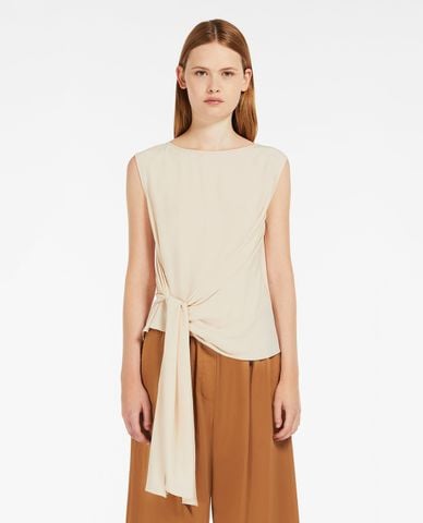  WEEKEND MAX MARA - Áo sát nách cổ thuyền Jersey 
