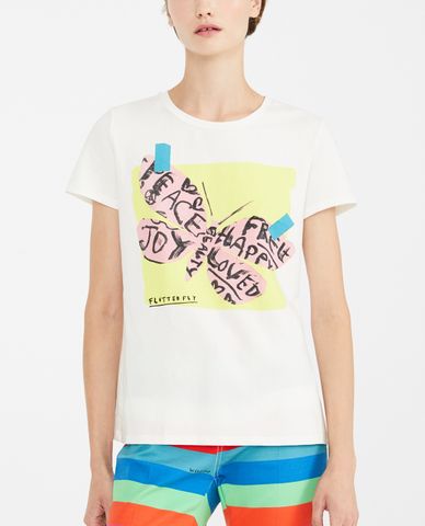  WEEKEND MAX MARA - Áo thun nữ ngắn tay Flutterflies 