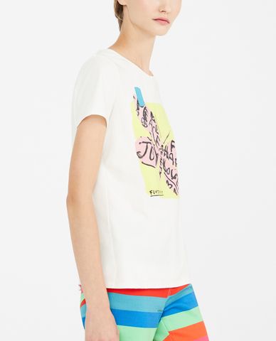  WEEKEND MAX MARA - Áo thun nữ ngắn tay Flutterflies 