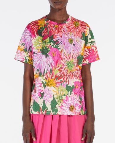  WEEKEND MAX MARA - Áo thun nữ tay ngắn cổ tròn phom suông Scoglio 