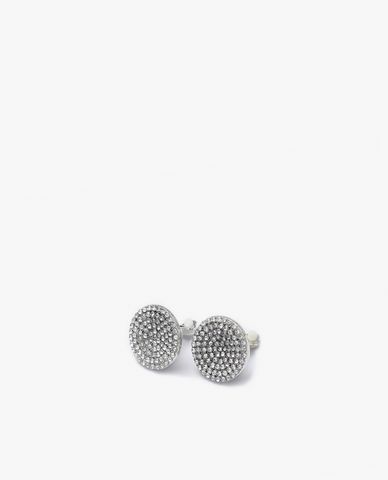  CECI - Khuyên tai nữ hình tròn đính đá sang trọng 