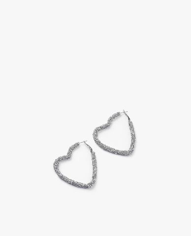  CECI - Khuyên tai nữ hình trái tim đính đá sang trọng 