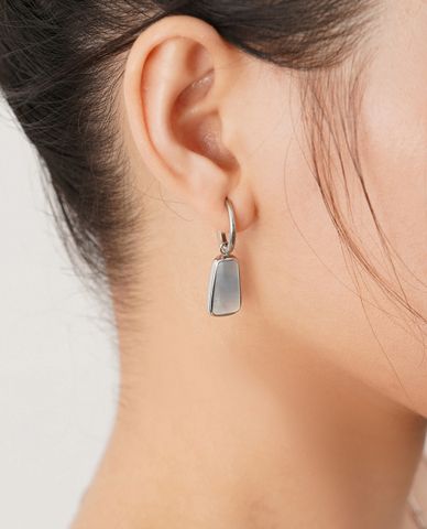  CECI - Khuyên tai nữ khoen tròn dáng thả thời trang 