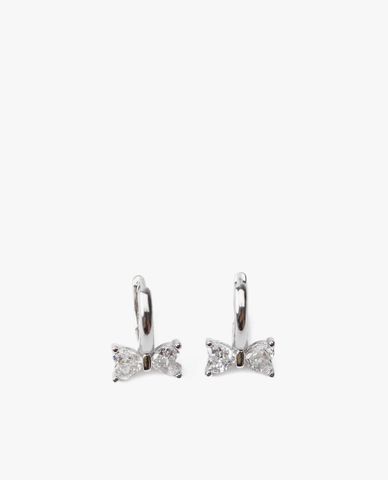  CECI - Khuyên tai nữ khoen tròn đính nơ nữ tính 