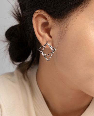  CECI - Khuyên tai nữ hình thoi cá tính 