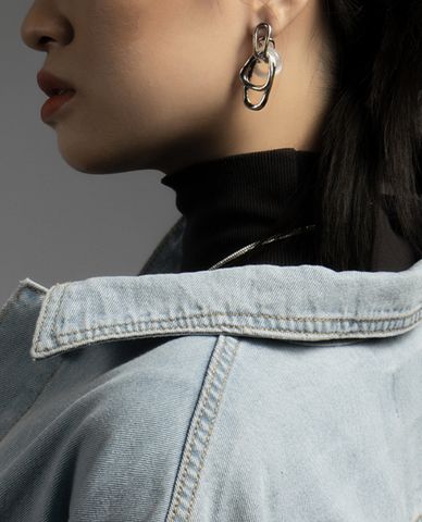  CECI - Khuyên tai nữ hợp kim dáng thả độc đáo 