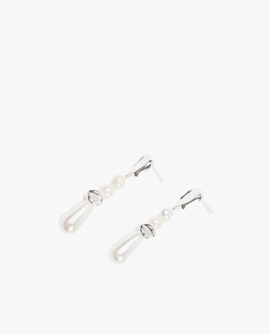  CECI - Khuyên tai nữ chốt xỏ ngọc trai dáng thả nữ tính 