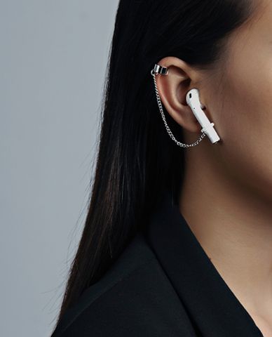  CECI - Khuyên tai nữ treo vành giữ airpod độc đáo 
