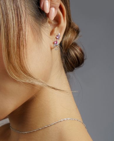  CECI - Khuyên tai nữ đính đá thời trang 