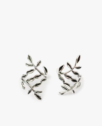  CECI - Khuyên tai kẹp dáng chiếc lá tinh xảo 