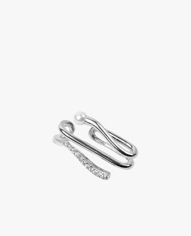  CECI - Khuyên tai nữ đơn chốt kẹp đính đá 