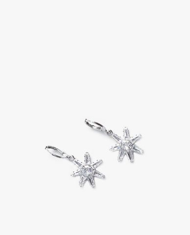  CECI - Khuyên tai nữ khoen tròn dạng thả thiết kế ngôi sao đính đá 