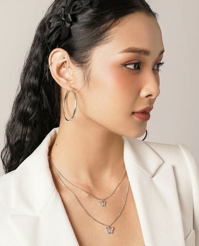  CECI - Khuyên tai nữ khoen tròn lớn cá tính 