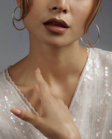  CECI - Khuyên tai nữ khoen tròn bản mảnh hiện đại 