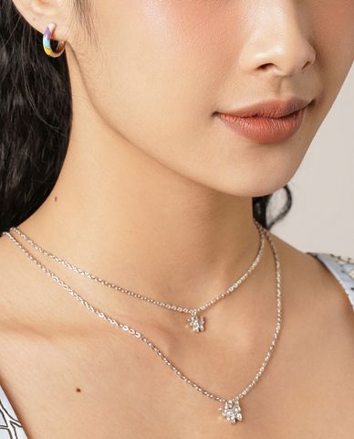  CECI - Khuyên tai nữ khoen tròn phối nhiều màu trẻ trung 