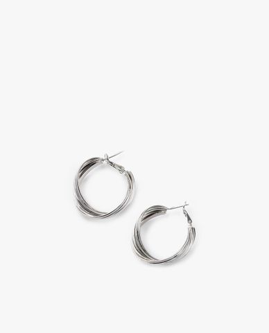  CECI - Khuyên tai nữ khoen tròn dạng xoắn thời trang 