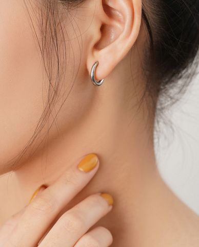  CECI - Khuyên tai nữ đơn khoen tròn cá tính 