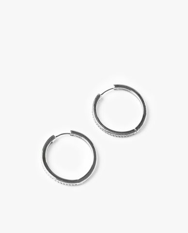  CECI - Khuyên tai nữ khoen tròn đính đá nữ tính 