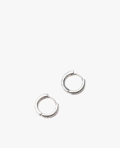  CECI - Khuyên tai nữ khoen tròn đính đá thời trang 