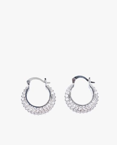  CECI - Khuyên tai nữ khoen tròn đính đá lấp lánh 