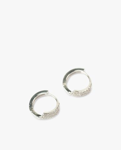  CECI - Khuyên tai tròn đính đá trang nhã 