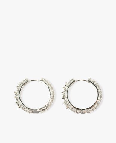  CECI - Khuyên tai tròn nạm đá tinh xảo lấp lánh 