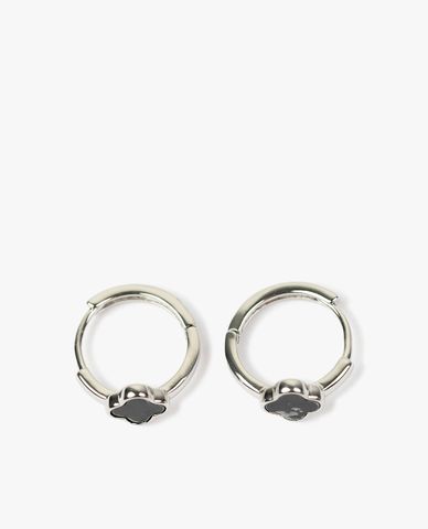  CECI - Khuyên tai dạng tròn phối cỏ bốn lá nhỏ xinh 