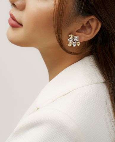  CECI - Khuyên tai nữ thanh lịch đính đá sang trọng 