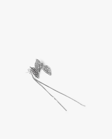  CECI - Khuyên tai nữ xỏ lỗ dáng thả dài phối thiết kế chiếc lá thời trang 