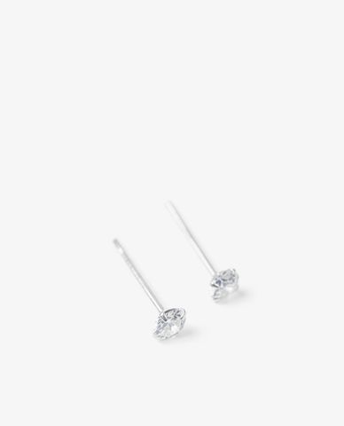  CECI - Khuyên tai nữ xỏ lỗ thiết kế đá tròn lấp lánh 