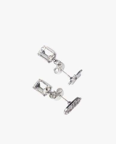  CECI - Khuyên tai nữ chốt đẩy đính đá sang trọng 