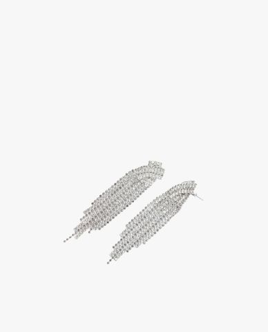  CECI - Khuyên tai nữ đính đá tua rua thời trang 